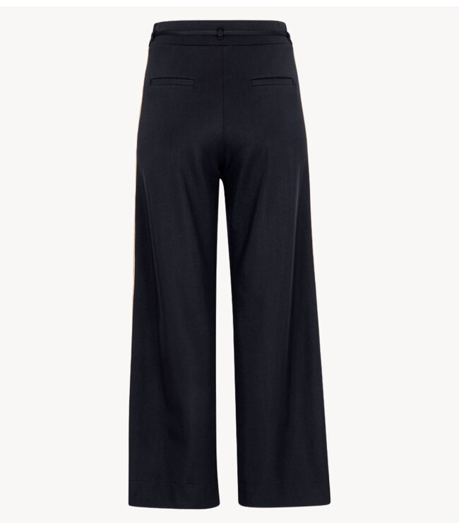Studio Anneloes Broek Iggy shiny bonded trousers black