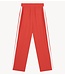 Alix The Label Broek ladies woven strass stripe pants bright red