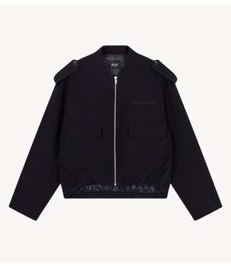 Alix The Label Jack ladies woven balloon jacket black