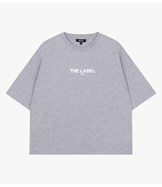 Alix The Label T-shirt ladies knitted The label t-shirt soft grey melange