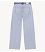 Alix The Label Broek ladies woven mix denim pants light bleu denim