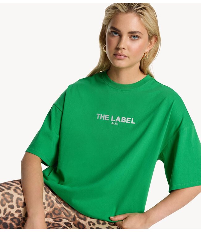 Alix The Label T-shirt ladies knitted The label t-shirt bright green
