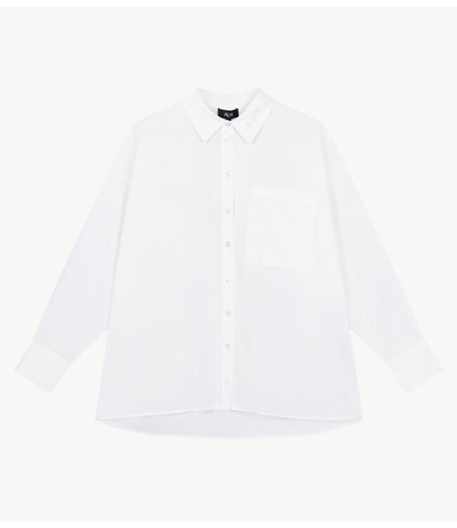 Alix The Label Blouse ladies woven oversized blouse soft white