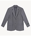 Alix The Label Blazer ladies woven structured blazer medium grey