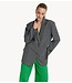 Alix The Label Blazer ladies woven structured blazer medium grey