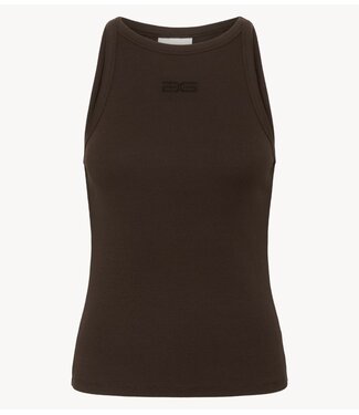 Gestuz Top GZdrew rhinestone logo tank mole