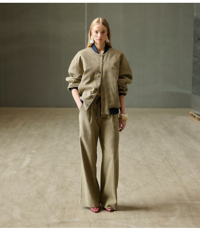 Gestuz Broek GZchicca HW pants corn/blue/blue c