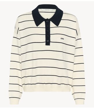 Gestuz Trui GZtaige polo pullover egret/skycaptain