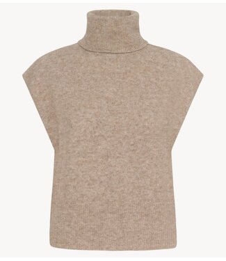 Gestuz Top GZalpha waistcoat warm sand mel