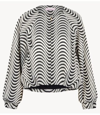 Studio Anneloes Jacket Luun wave bomber jacket black/kit