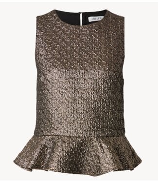 EDITED Top Freya Top Gold Jacquard