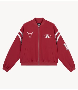 Alix The Label Jack ladies woven tape jacket bordeaux