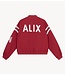 Alix The Label Jack ladies woven tape jacket bordeaux