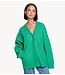 Alix The Label Vest ladies knitted heavy cardigan bright green