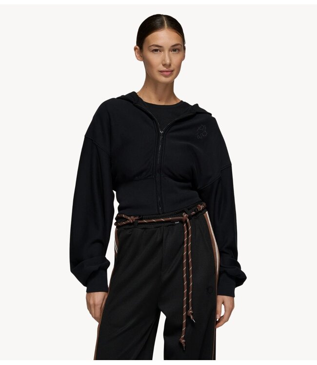 10DAYS Trui ballet zip hoodie black