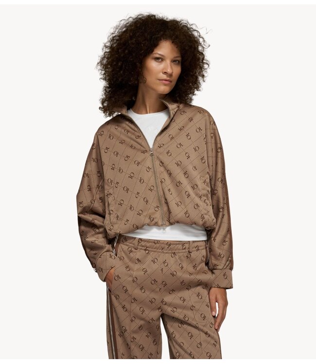 10DAYS Jacket track jacket monogram fudge