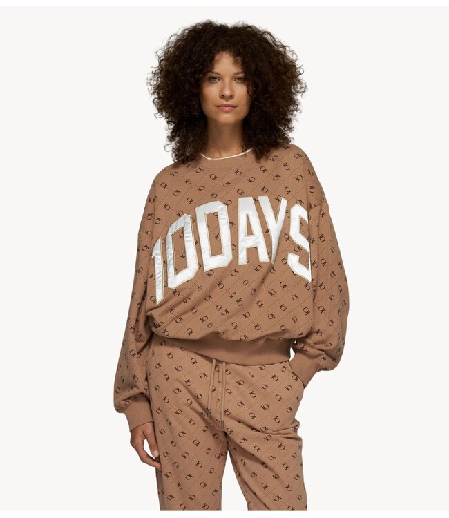 10DAYS Trui sweater monogram 10DAYS