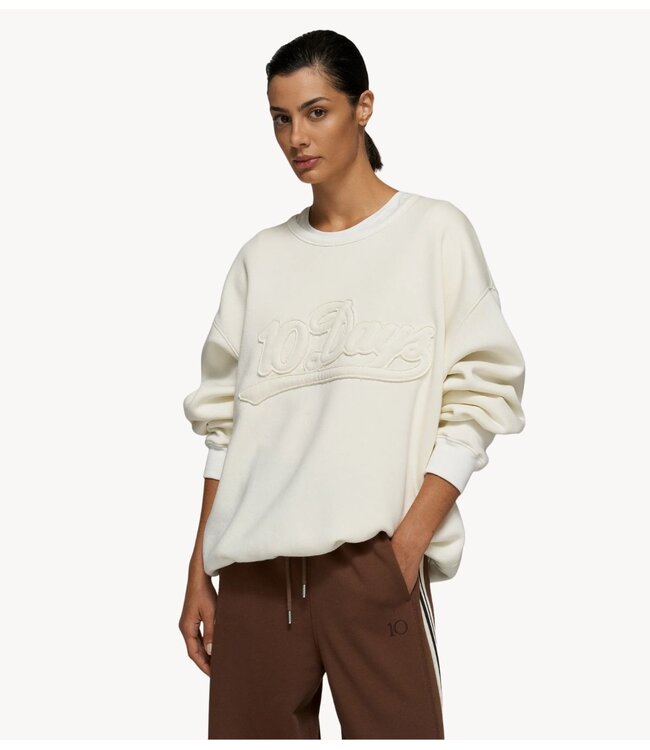 10DAYS Trui statement sweater pearl
