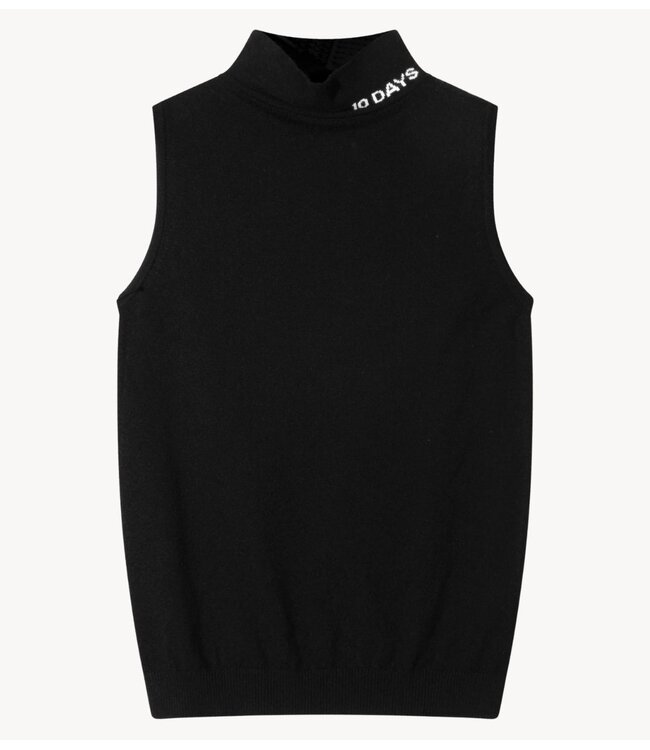10DAYS Gilet knit singlet black