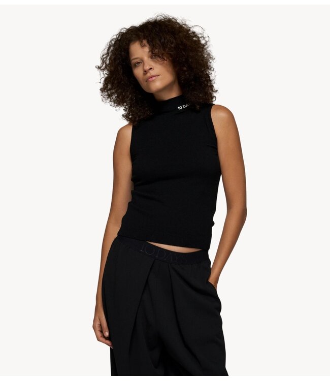 10DAYS Top knit singlet black