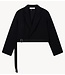 10DAYS Blazer belted blazer crepe black