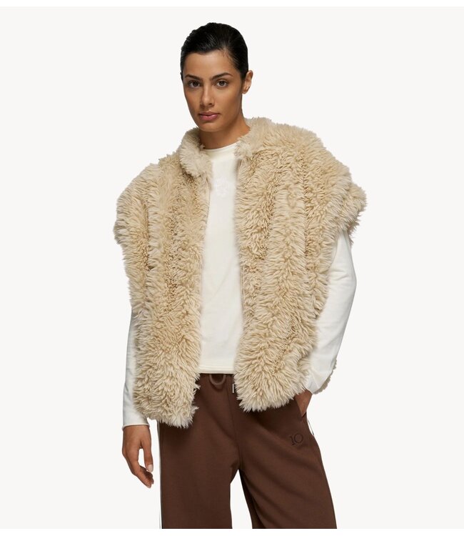 10DAYS Gilet fluffy gilet pearl