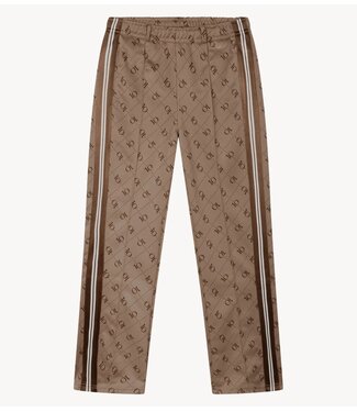 10DAYS Broek track pants monogram fudge