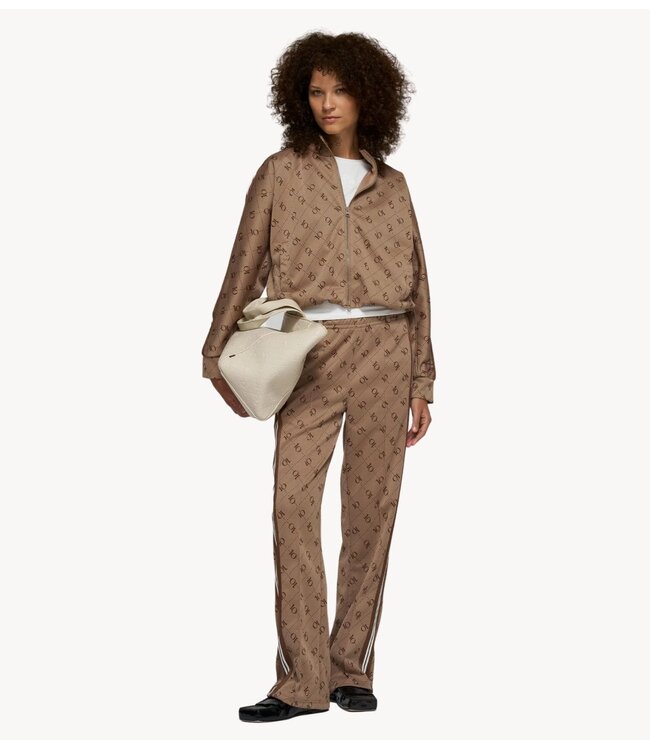 10DAYS Broek track pants monogram fudge