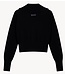 10DAYS Top slim knit cardigan black