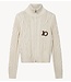 10DAYS Trui cable knit zip pearl