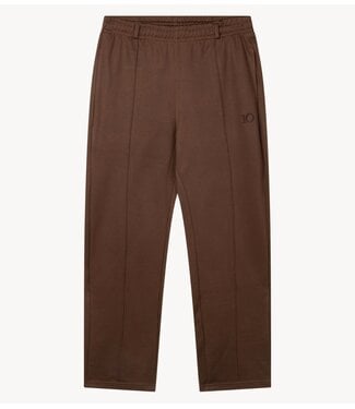 10DAYS Broek tapered track pants dark truffle