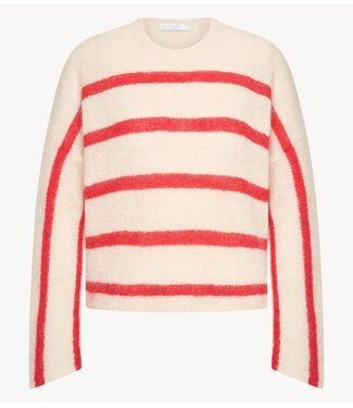 BY-BAR Trui vide stripe pullover lollipop stripe