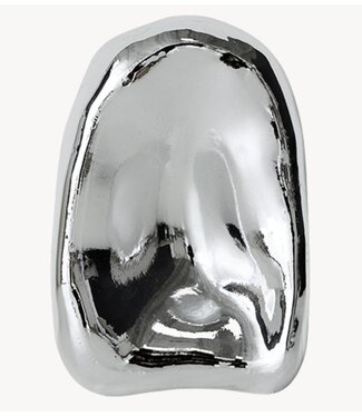 HKLIVING Glass sculpture chrome, no. 1