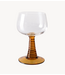 HKLIVING Wijnglas swirl high ochre
