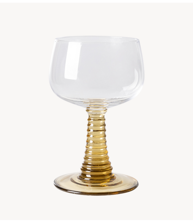 HKLIVING Wijnglas swirl green