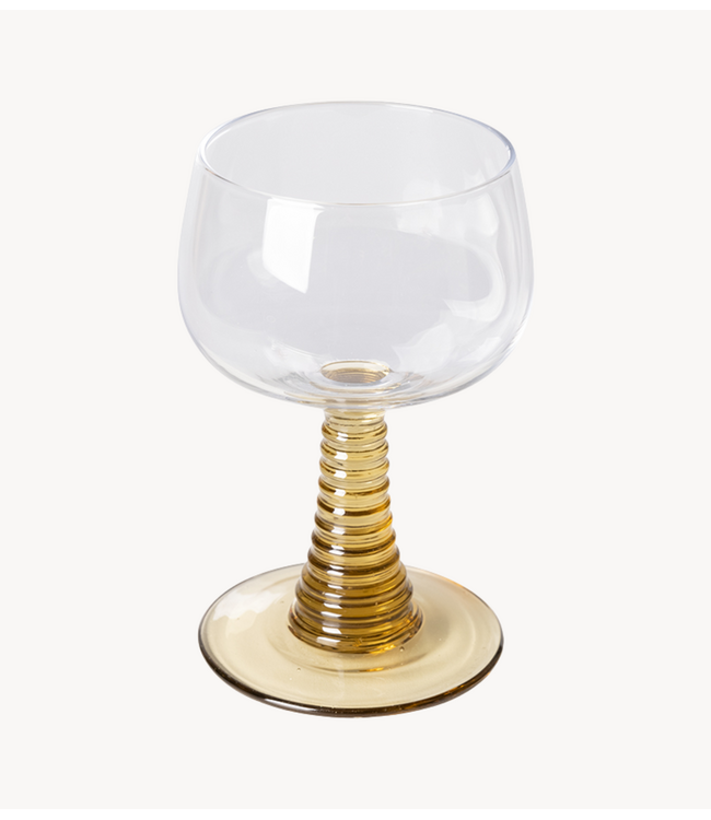 HKLIVING Wijnglas swirl green