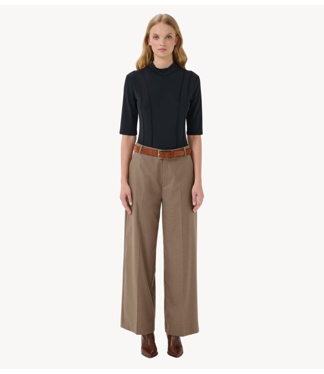 Gestuz Broek GZpaula MW straight pants NOOS dark timberwolf m