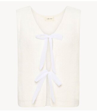 Cream Vest CRBulp Knit Vest Snow White