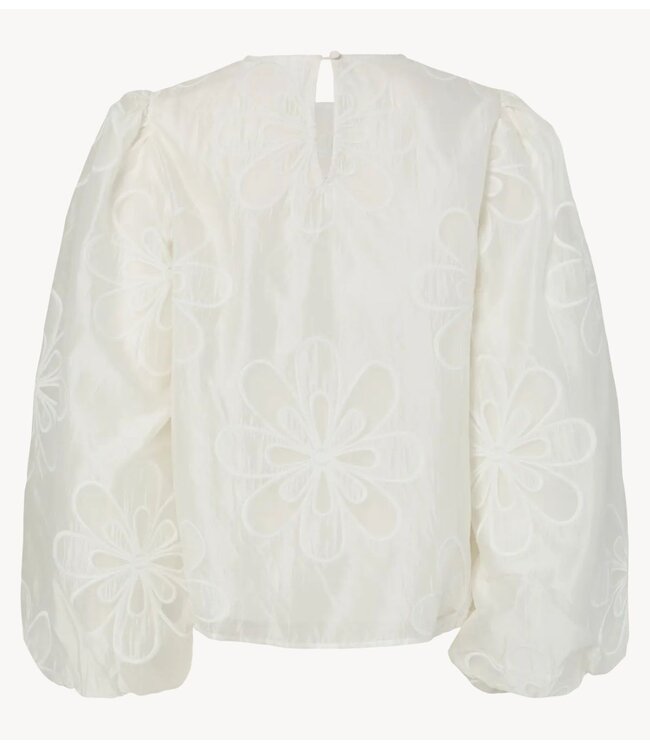 Y.A.S Top YASLIMA LS TOP star white