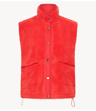 BY-BAR Gilet steve sleeveless jacket poppy red