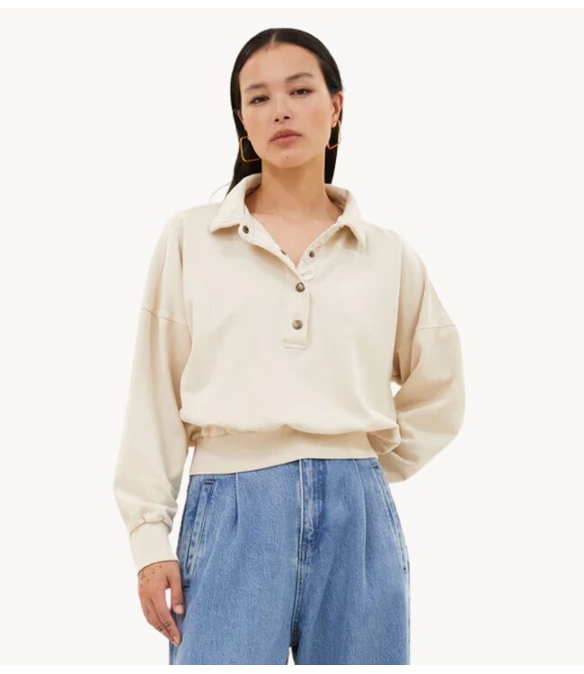 BY-BAR Trui cecile sweater chalk