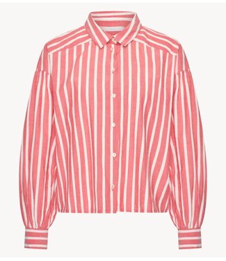 BY-BAR Blouse sarah short stripe blouse red stripe