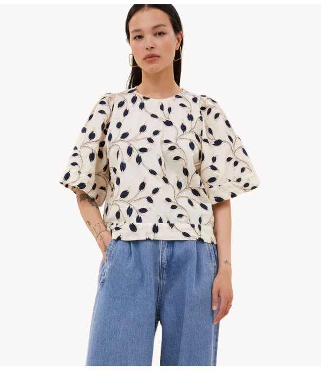 BY-BAR Blouse olivia botanic blouse midnight