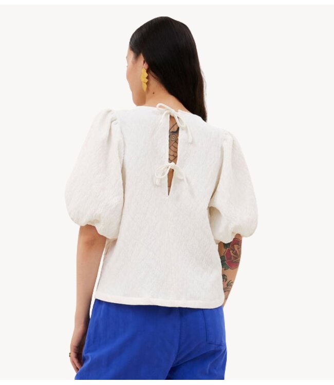 BY-BAR Blouse jet cheetah blouse off white