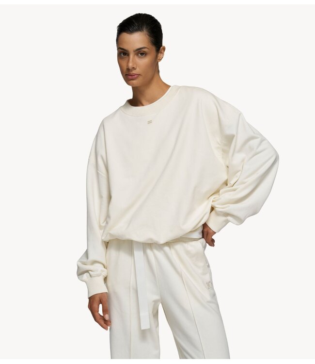 10DAYS Trui pleated sweater curly 10 pearl