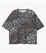 10DAYS Top soft scuba tee leopard ecru
