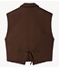 10DAYS Blazer sleeveless blazer dark truffle