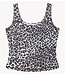 10DAYS Top slimfit tanktop leopard ecru