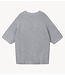10DAYS Trui short sleeve knit sweater light graphite