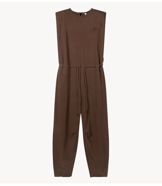 10DAYS Jumpsuit fleece jumpsuit dark truffle